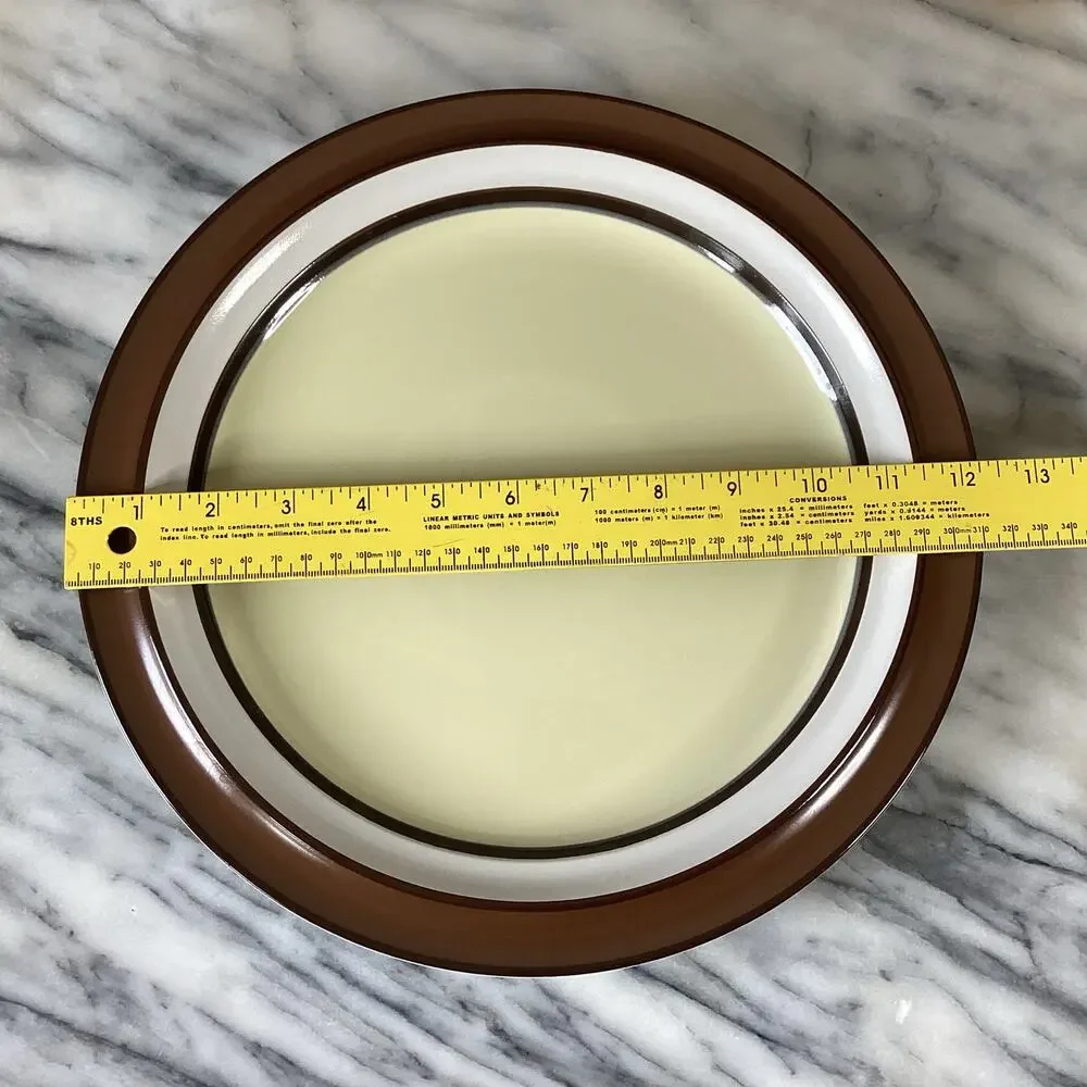Vintage Spectrum Stoneware Chop Plate